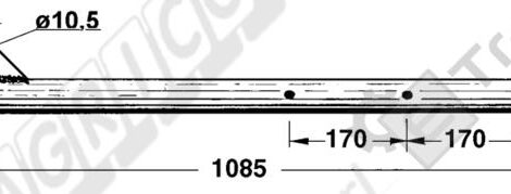 IMA LA ROCCA ROTARY RAKE TOOTH HOLDER TUBE - L'AGRICOLA RICAMBI - 67038