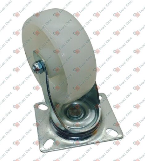 NYLON WHEEL DIAMETER 100 mm. WITH SWIVEL SUPPORT - AMA RICAMBI - 99995