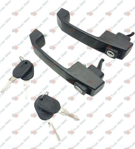 COPPIA MANIGLIE ESTERNE CON CHIAVI PORTE CABINA - CNH Originale - 5155325