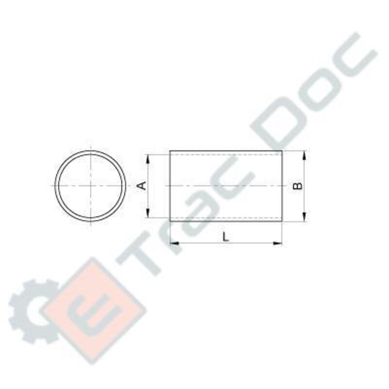 BUSHING 22x28xH45 LOWER LIFT ARMS - AFTERMARKET - 00050503909