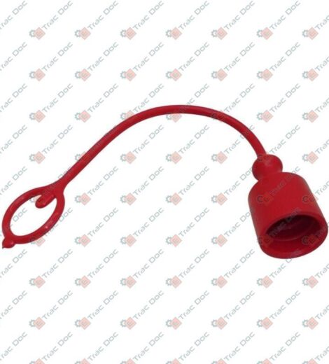 RED FEMALE CAP FOR 1/2" STANDARD MALE QUICK COUPLING - AFTERMARKET