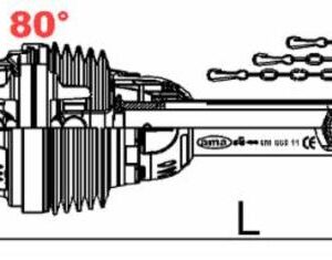 ALBERO CARDANICO OMOCINETICO CAT.6 L=1200 - AMA RICAMBI - 59907 - immagine 3