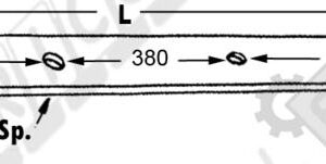 LOWER GUIDE PISTON LENGTH 1235 mm. - L'AGRICOLA RICAMBI - 58318-A - Image 3