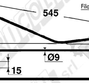 FORK TOOTH TURN TURN TYPE CLAAS 953629.0 - L'AGRICOLA RICAMBI - 67342-B - Image 2