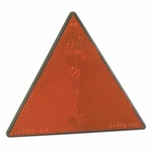RED REFLECTOR TRIANGULAR 162x142 mm. - AMA RICAMBI - 00426 - Image 1