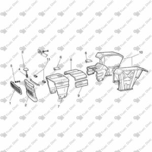 COFANO FISSO TIPO SERIE ORO 599112 - AMA RICAMBI - 04627 - immagine 2