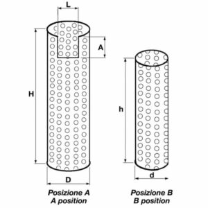 ANTI-BURN PROTECTION GRID D.130 mm. H=830 mm. FOR SILENCERS - AMA RICAMBI - 05042 - Image 2