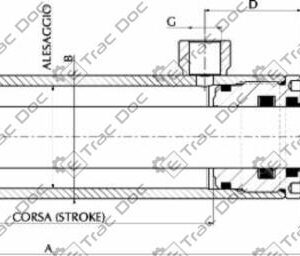 STANDARD DOUBLE ACTING HYDRAULIC CYLINDER - AMA RICAMBI - 17304 - Image 3