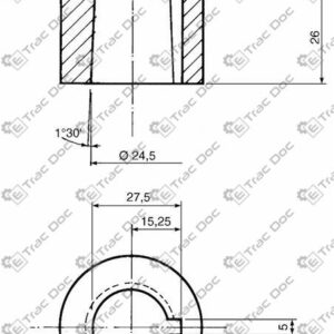 VOLANTE DI GUIDA DIAMETRO 360 mm. CON ATTACCO CONICO TIPO DANFOSS - AMA RICAMBI - 19619 - immagine 3