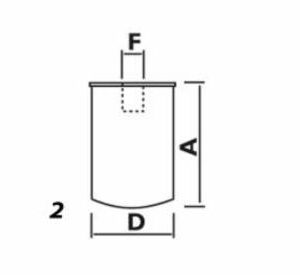 WATER SEPARATOR FILTER FOR DIESEL TRANSFER FLOW RATE 70 LITERS PER MINUTE 73519 / 59800 - AMA RICAMBI - 59802 - Image 3