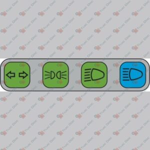 PANEL 4 LIGHTS 12V. HORIZONTAL - AMA RICAMBI - 63763 - Image 2
