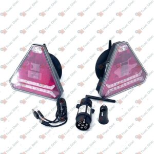 WIRELESS LED TRAILER LIGHT KIT 12/24V. WITH BATTERIES 10 HOUR AUTONOMY - AMA RICAMBI - 77007 - Image 2