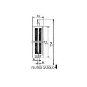 PLASTIC FUEL FILTER - AMA RICAMBI - 91239 - Image 2