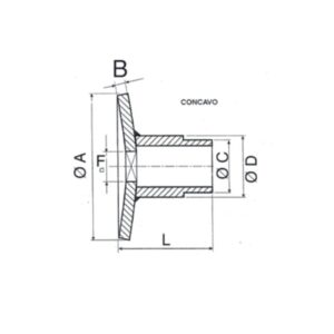 HALF SPACER CONCAVE SHORT TYPE 4C4020 NARDI - AMA RICAMBI - CP1894C - Image 1