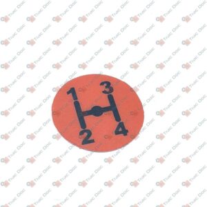 4 SPEED LEVER STICKER - BCS - 580A1579 - Image 1