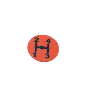 4 SPEED LEVER STICKER - BCS - 580A1581 - Image 1