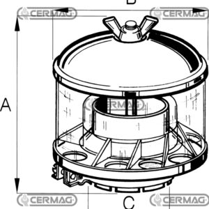 AIR PREFILTER 48 mm - CERMAG - 10050 - Image 1