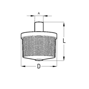 SUCTION BASKET FILTER FOR PIPE DIAMETER 30 mm. - CERMAG - 25190 - Image 2