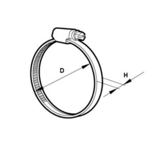 STEEL HOSE CLAMP D.12-20 H = 9 - CERMAG - 25276 - Image 1