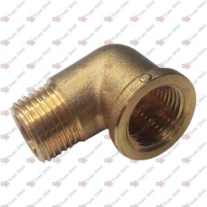 CURVA FILETTO 1/2" GAS MASCHIO / FEMMINA IN OTTONE - CERMAG - 25492 - immagine 1