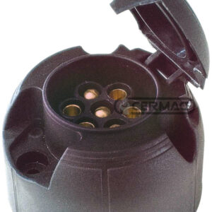 7-POLE NYLON FEMALE SOCKET FOR TRAILER LIGHTS - CERMAG - 35178 - Image 1