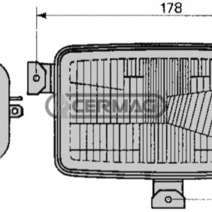 HEADLIGHT - CERMAG - 36492 - Image 2