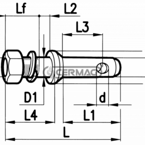 LIFT ATTACHMENT PIN DIAMETER 22x20 mm. - CERMAG - 50281 - Image 2