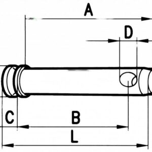THIRD POINT PIN DIAMETER 19x185 mm. - CERMAG - 51236 - Image 2