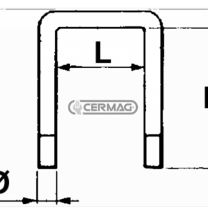 M18 THREADED BRACKET FOR FRAME 100x100 mm. - CERMAG - 57276 - Image 1