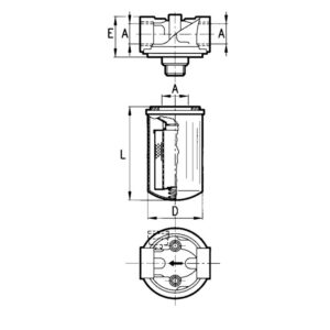 HYDRAULIC OIL FILTER SUPPORT ON THE RECOVERY WITH 1"1/4 CONNECTIONS - CERMAG - 80879 - Image 2