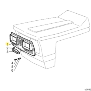FRONT HEADLIGHT MASK - AFTERMARKET - 00007901 - Image 1