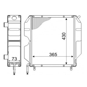 engine water radiator - AFTERMARKET - 00040165 - Image 1