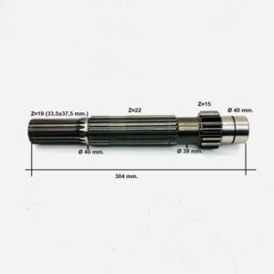 REAR TRANSMISSION PRIMARY SHAFT ex 00039707 - AFTERMARKET - 00066489 - Image 2
