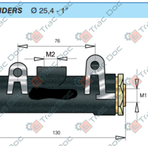 GOLDONI IDEA TYPE BRAKE MASTER CYLINDER - AFTERMARKET - 02030499 - Image 2
