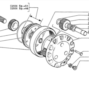 19-TOOTH SATELLITE GEAR FRONT WHEEL REDUCTION - AFTERMARKET - 5100509 - Image 1