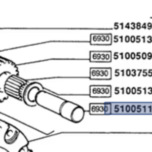 FRONT SATELLITE PIN - AFTERMARKET - 5100511 - Image 1