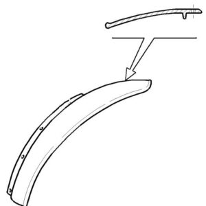 RIGHT FENDER EXTENSION FOR 24' - 28' WHEELS - AFTERMARKET - 5176716 - Image 1