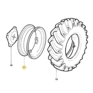 WHEEL RIM 5.50FX16 WITHOUT FLANGE FOR 7.50-16 TIRES - ANTONIO CARRARO - 34804054 - Image 1