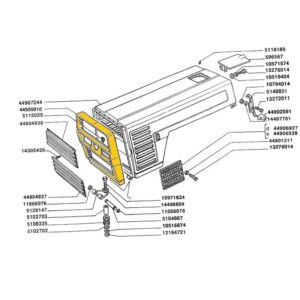 RADIATOR COVER WITHOUT GRILLS - CNH ORIGINALE - 44905910 - Image 1