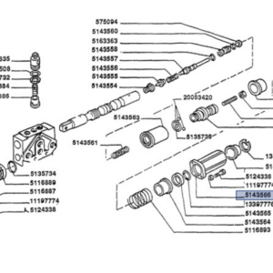 LONG LID POSITIONER DISTRIBUTOR KONTAK - CNH ORIGINALE - 5143566 - Image 3