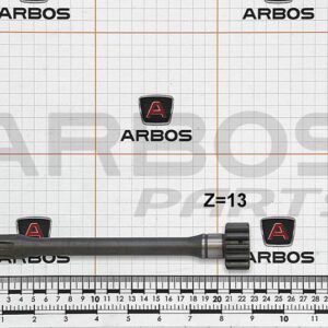 ALBERO CON INGRANAGGIO 13 DENTI L=220 mm. - GOLDONI - 00004292 - immagine 1