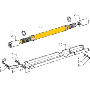 DUAL TRACTION DRIVE SHAFT LENGTH 1036 mm. - GOLDONI - 00013374 - Image 1