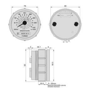 HOUR-REVSMETER - GOLDONI - 02050606 - Image 2