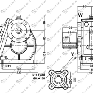 SCATOLA TRASMISSIONE CMV MA86 A 2 VELOCITA' MOLTIPLICATORE PER ATOMIZZATORE - AFTERMARKET - 13.03 - immagine 3