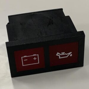 RECTANGULAR DUAL GENERATOR AND ENGINE OIL PRESSURE WARNING LIGHT - LANDINI - 1825362M92 - Image 1