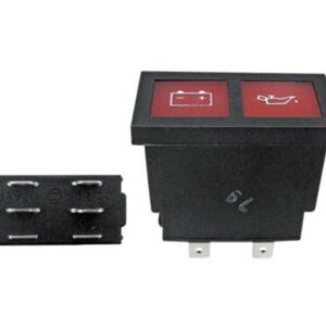RECTANGULAR DUAL GENERATOR AND ENGINE OIL PRESSURE WARNING LIGHT - LANDINI - 1825362M92 - Image 2