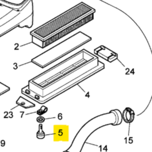 CABIN FILTER GRILLE KNOB AND AIR CONVEYORS - LANDINI - 3677656M1 - Image 1