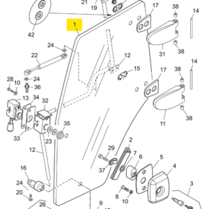 LEFT SIDE DOOR GLASS - LANDINI - 3679563M1 - Image 1