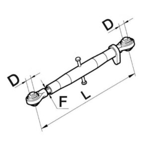 THIRD MECHANICAL POINT D.25 / 25 L = 530/730 - LANDINI - 3692937M91 - Image 1