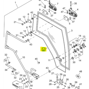 VETRO PORTA LATO SINISTRO - LANDINI - 4217257M2 - immagine 1